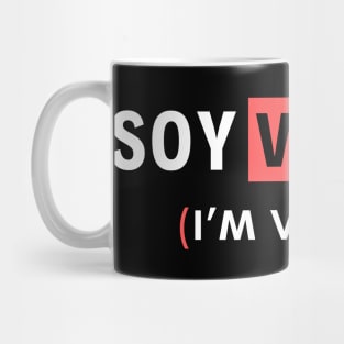 Vegan Spanish art: Soy vegano Mug